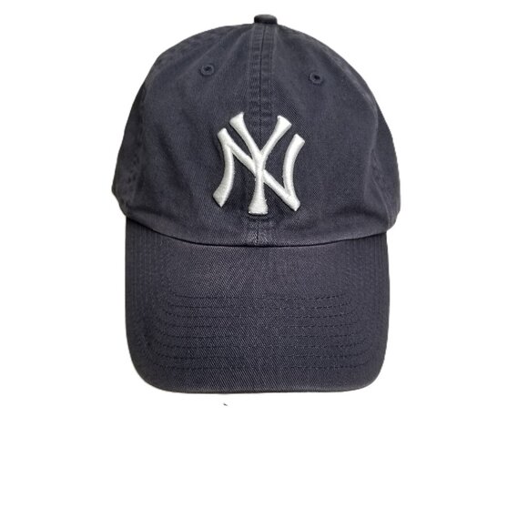 New York Yankees Baseball Cap Navy Blue Adjustable Dad Hat MLB Vintage NY Logo - Picture 1 of 7